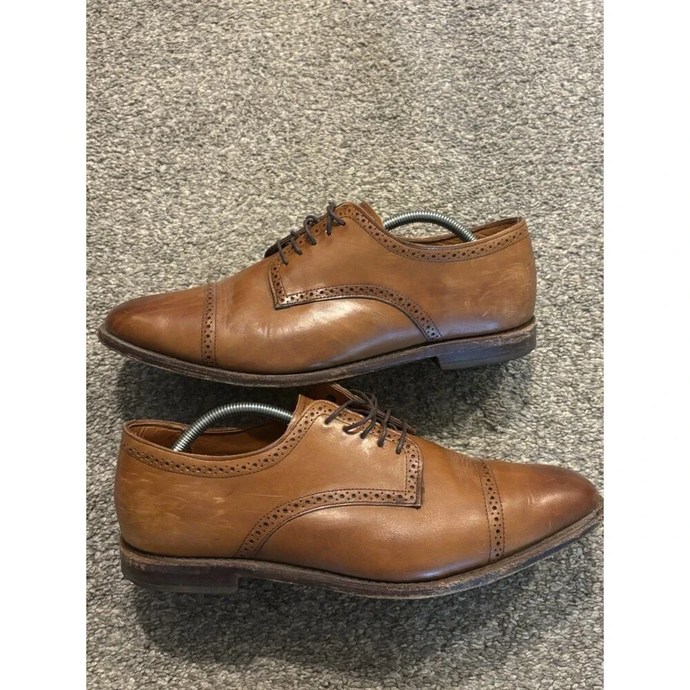 Allen Edmonds Yorktown Oxford Shoes Mens Size 12 3E Brown USA Made‎